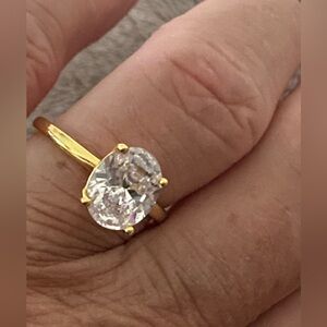 3 Carat 925 Moissanite Oval Ring Sz 8